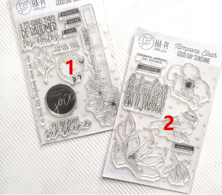 french Transparent Clear Stamps for DIY Scrapbooking/Card Making/Kids Christmas Fun Decoration Supplies